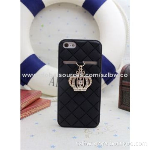 Diamond Crown Flex Silicone Case, Designed to Fit the Contour of iPhone 5 Precisely